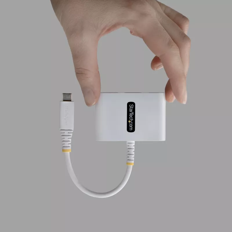 StarTech.com USB-C uz HDMI vairākportu adapteris ar 140 W PD uzlādi, 4K 60 Hz HDMI, USB 5 Gbps centrmezglu, mini doks MacBook / Dell / Thinkpad / HP / iPad / planšetdatoriem