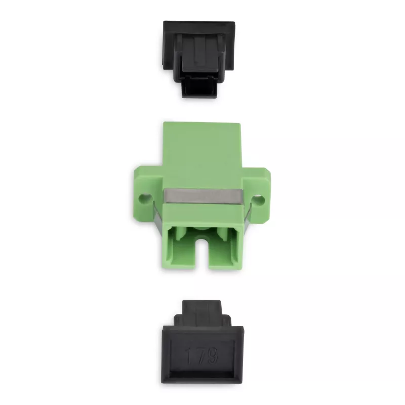 StarTech.com SC uz SC savienotājs 10 gab. iepakojumā, OS2 vienmoda SC optiskās šķiedras savienotājs ar atloku, SC/APC simpleksais adapteris