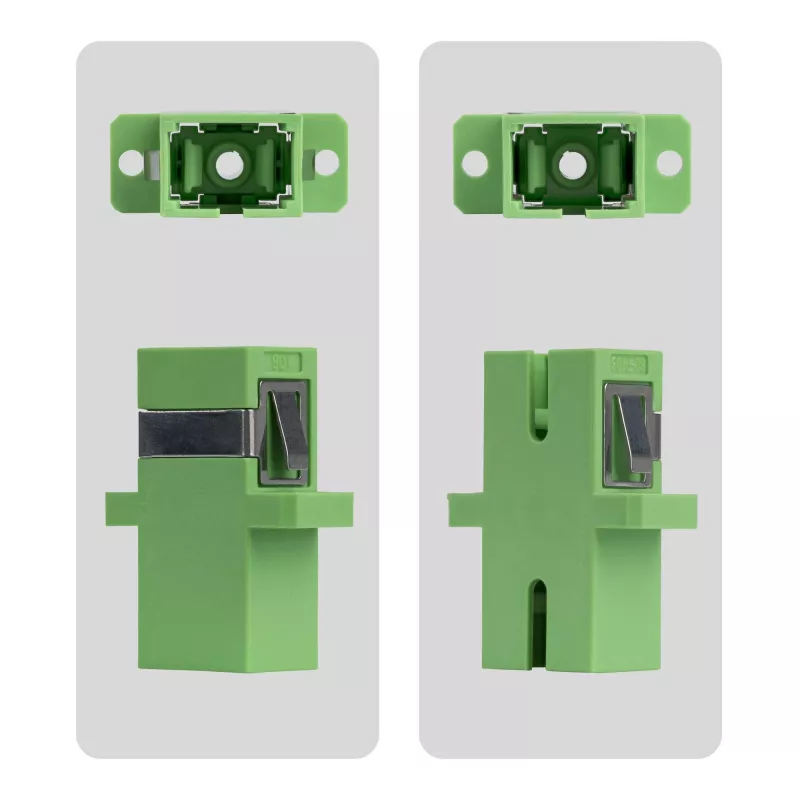 StarTech.com SC uz SC savienotājs 10 gab. iepakojumā, OS2 vienmoda SC optiskās šķiedras savienotājs ar atloku, SC/APC simpleksais adapteris