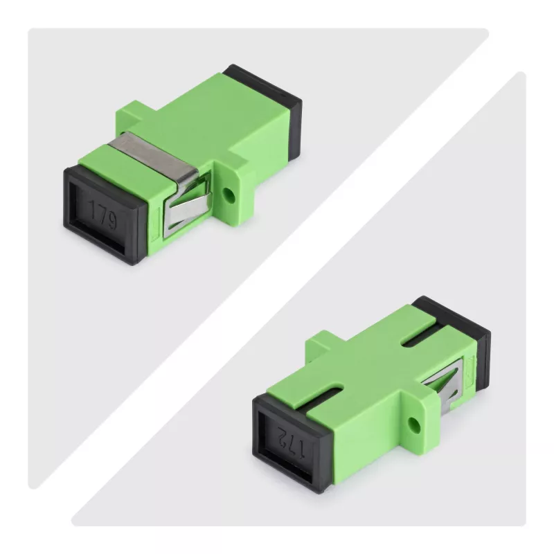 StarTech.com SC uz SC savienotājs 10 gab. iepakojumā, OS2 vienmoda SC optiskās šķiedras savienotājs ar atloku, SC/APC simpleksais adapteris