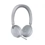 Yealink BH72 austiņas ar vadu un bezvadu savienojumu, galvas lentes tipa, zvaniem/mūzikai, USB Type-A, Bluetooth, uzlādes statīvs, gaiši pelēks