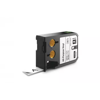 DYMO XTL universālas vinila etiķetes | 19 mm | melns uz balta, melns uz balta, melna, termotransfera, vinils, Beļģija, -40–60 °C