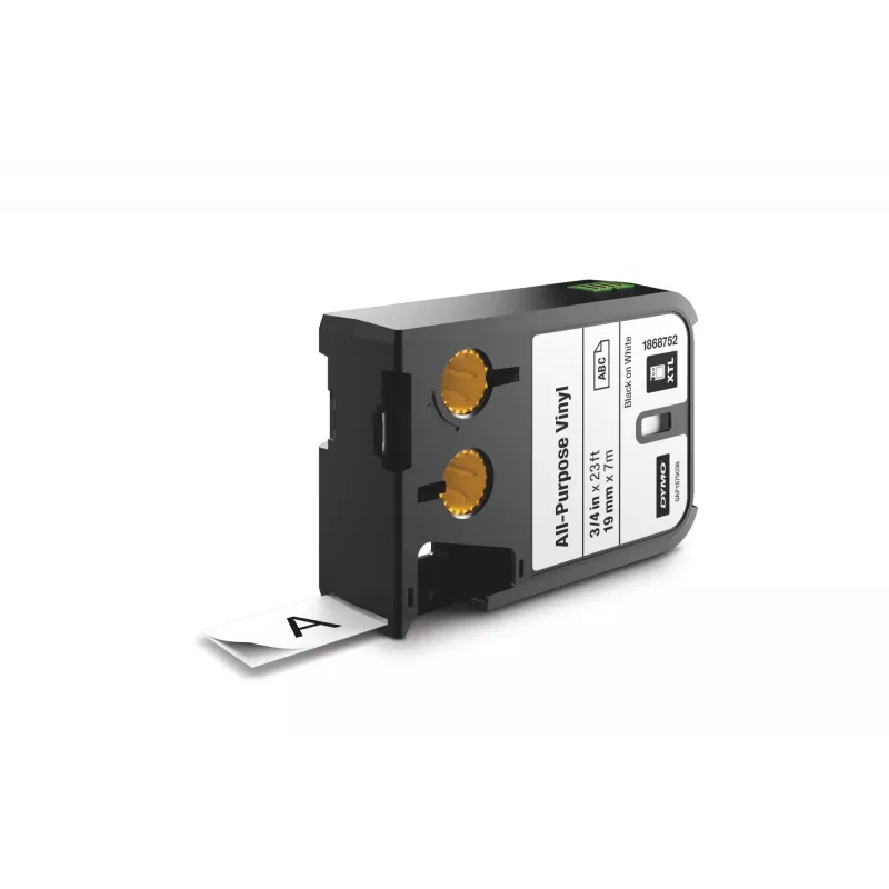 DYMO XTL universālas vinila etiķetes | 19 mm | melns uz balta, melns uz balta, melna, termotransfera, vinils, Beļģija, -40–60 °C