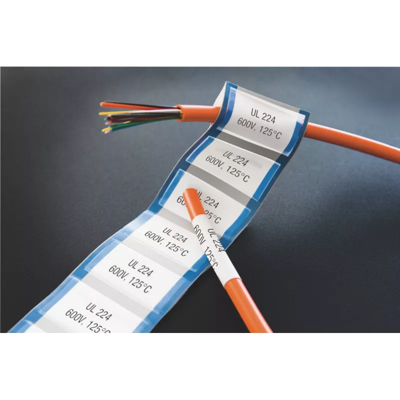 DYMO XTL Termosarūkošās etiķešu caurulītes | 6 mm x 2,7 m | Melns uz balta