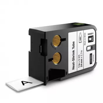 DYMO XTL termo saraušanās etiķešu caurulītes | 24 mm x 2,7 m | Melns uz balta