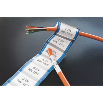 DYMO XTL termo saraušanās etiķešu caurulītes | 24 mm x 2,7 m | Melns uz balta
