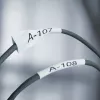 DYMO Rhino Industrial Heat-Shrink kabelis Label Tubes | 24 mm x 1,5 m | Melna druka uz dzeltena | Rhino etiķešu printeriem