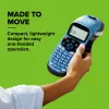 DYMO LetraTag LT-100H rokas etiķešu izgatavotājs | ABC tastatūras etiķešu printeris ar viegli lietojamu 13 rakstzīmju LCD displeju | mājām vai birojam | zils