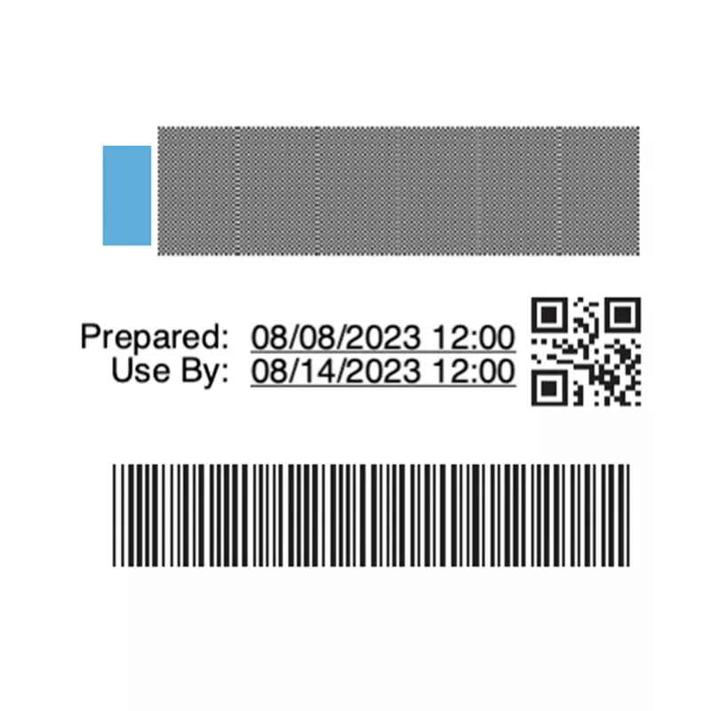 DYMO oriģinālās LabelWriter krājumu rotācijas etiķetes pārtikas rūpniecībai | 54 mm x 70 mm | 400 krāsu kodu pašlīmējošas etiķetes | LabelWriter etiķešu izgatavotājiem