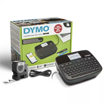 DYMO LabelManager Executive 640 CB pārnēsājams etiķešu printeris | kompakta etiķešu veidotāja iekārta ar QWERTY tastatūru | Bluetooth un USB savienojamība | saderīgs ar D1 standarta un izturīgām etiķetēm