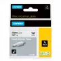 DYMO Rhino Industrial Heat-Shrink kabelis Label Tubes | 12mm x 1.5m | Melns Print on balta | for Rhino Label Makers