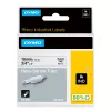 DYMO Rhino Industrial Heat-Shrink kabelis Label Tubes | 19 mm x 1.5 m | Melna druka uz balta | Pašlīmējošas | Rhino etiķešu printeriem