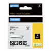 DYMO Rhino Rūpnieciskās Vinila Uzlīmes | 19 mm x 5,5 m | Melna druka uz balta | Pašlīmējošas | Rhino un LabelManager etiķešu printeriem