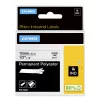 DYMO Rhino Industrial pastāvīgās poliestera uzlīmes | 12 mm x 5,5 m | Melna druka uz balta | Pašlīmējošas | paredzētas Rhino un LabelManager uzlīmju printeriem