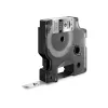 DYMO Rhino Industrial pastāvīgās poliestera uzlīmes | 9 mm x 5,5 m | melna druka uz metāliska | pašlīmējošas | Rhino un LabelManager uzlīmju veidotājiem