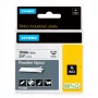 DYMO Rhino rūpnieciskās elastīgās neilona uzlīmes | 19 mm x 3,5 m | melna druka uz balta | pašlīmējošas | Rhino un LabelManager uzlīmju printeriem