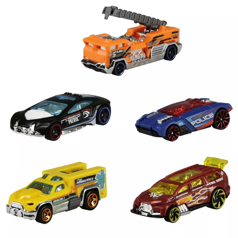 Hot Wheels 5 autiņu komplekts Asorti, Transportlīdzekļu komplekts, 3 gadi, Jauktas krāsas