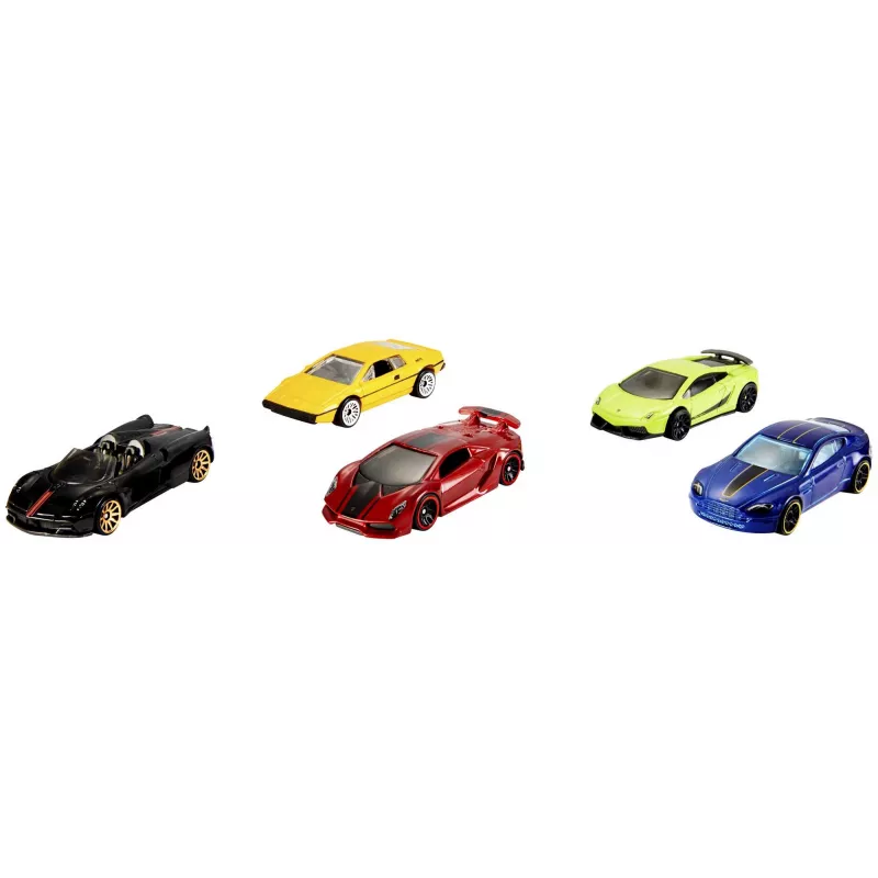 Hot Wheels 5 autiņu komplekts Asorti, Transportlīdzekļu komplekts, 3 gadi, Jauktas krāsas