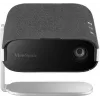 Viewsonic M1XE datu projektors īsa attāluma projektors LED WVGA (854x480) Melns, Sudraba