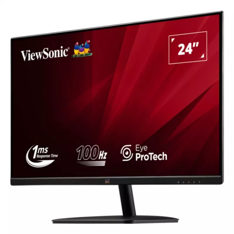 Viewsonic VA2432-H-2 datora monitors 61 cm (24 collas) 1920 x 1080 pikseļi Full HD LED Melns