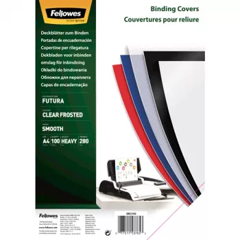 Fellowes 5376503 iesiešanas vāks A4, polipropilēns (PP), caurspīdīgs, 100 gab.