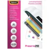 Fellowes A4 Glossy 250 Micron Laminating Pouch - 100 komplekts, Glossy, Transparent, A4, 0.25 mm, 210 mm, 1 mm