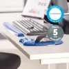Fellowes peles paliktnis ar plaukstas balstu - Crystals gēla peles paliktnis ar neslīdošu gumijas pamatni - ergonomisks peles paliktnis datoram, klēpjdatoram, lietošanai mājas birojā - saderīgs ar lāzera un optiskajām pelēm - zils
