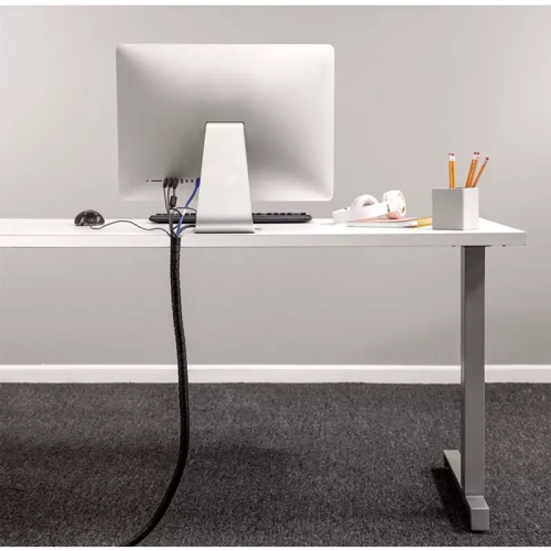 Fellowes CableZip - melns, kabeļu uzmava, galds, melns