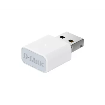 D-Link N300 Wi-Fi 4 USB Adapteris, vadu un bezvadu, USB, WLAN, balts