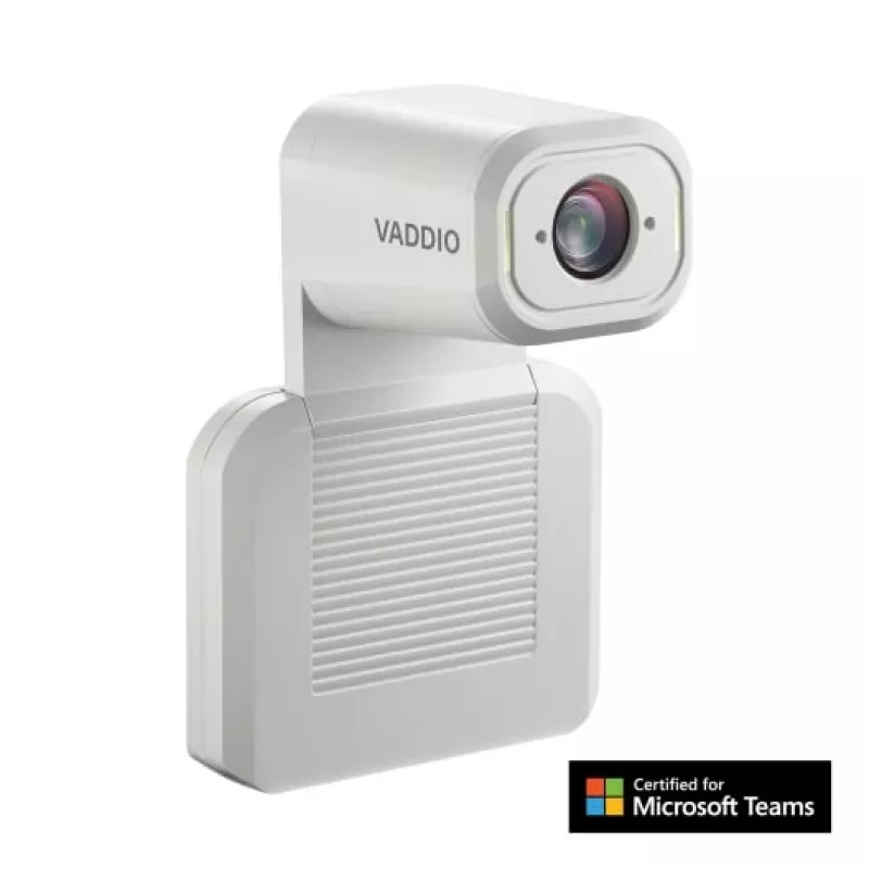 Vaddio IntelliSHOT-M automātiskās izsekošanas kamera, 8,51 MP, Exmor, Full HD, 1920 x 1080 pikseļi, 30 kadri/s, balta