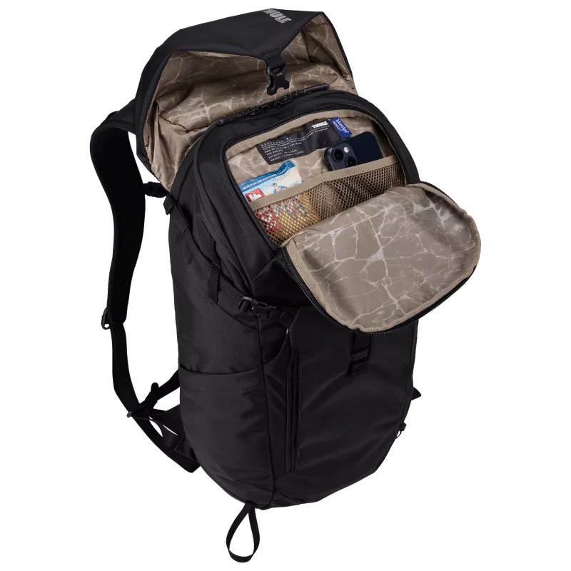 Thule Alltrail TADP225 Melna mugursoma Ceļojumu mugursoma Poliesteris