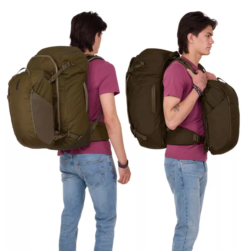 Thule TLPM270 tumši haki mugursoma ceļojumu mugursoma poliesters