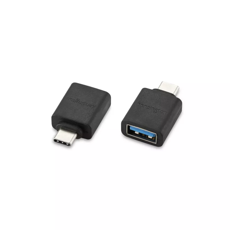 Kensington CA1010 USB-C uz USB-A V/S adapteris, USB-C, USB-A, melns