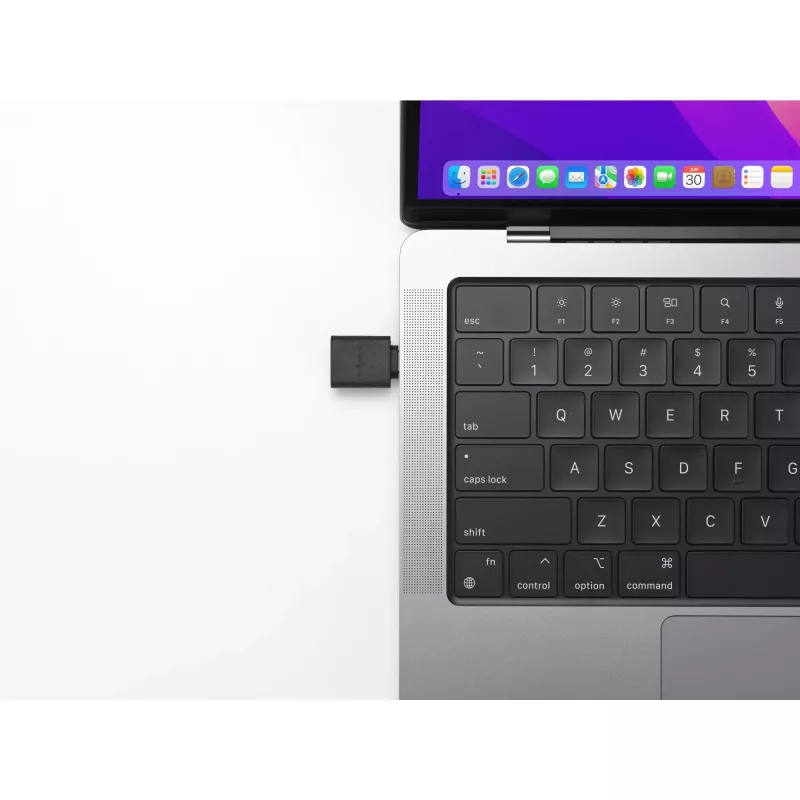 Kensington CA1010 USB-C uz USB-A V/S adapteris, USB-C, USB-A, melns