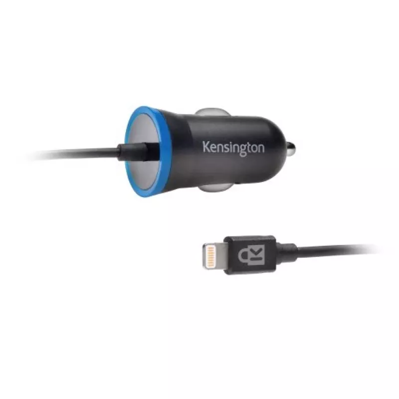 Kensington PowerBolt™ 2.4 automašīnas lādētājs — melns, Auto, cigarešu pievads, 1 m, melns