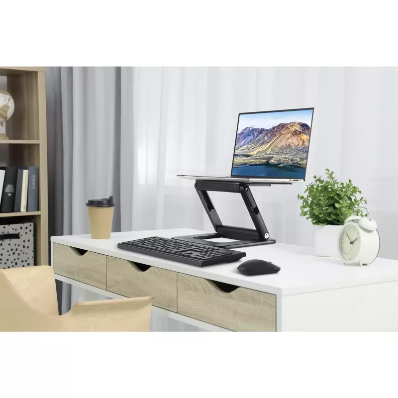 Kensington SmartFit EQ regulējams vairāku leņķu klēpjdatora statīvs, Klēpjdatora statīvs, Melns, Plastmasa, 33 cm (13 collas), 40,6 cm (16 collas), 3 kg