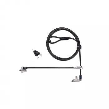 Kensington plāns N17 2.0 Keyed Dual Head Laptop Lock for Wedge-Shaped Slots
