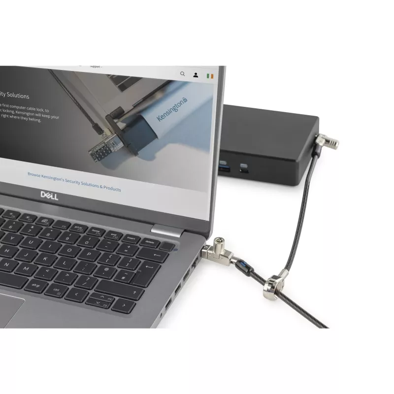 Kensington plāns N17 2.0 Keyed Dual Head Laptop Lock for Wedge-Shaped Slots