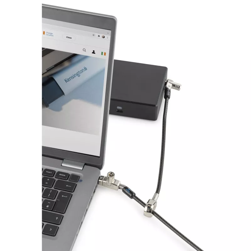 Kensington plāns N17 2.0 Keyed Dual Head Laptop Lock for Wedge-Shaped Slots