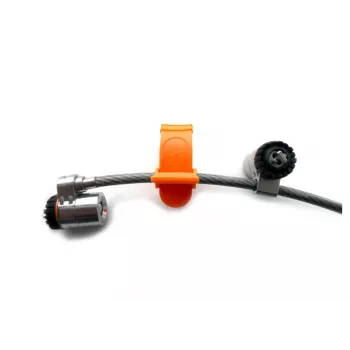 Kensington MicroSaver® Keyed Twin Laptop Lock, 2,2 m, apaļā atslēga, tērauds