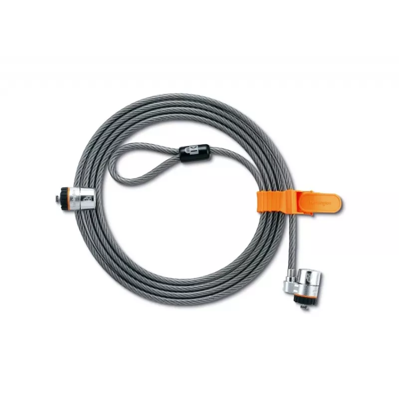 Kensington MicroSaver® Keyed Twin Laptop Lock, 2,2 m, apaļā atslēga, tērauds