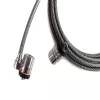 Kensington MicroSaver® Keyed Twin Laptop Lock, 2,2 m, apaļā atslēga, tērauds