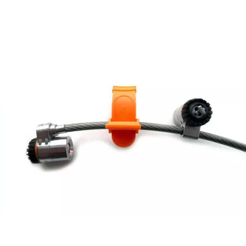 Kensington MicroSaver® Keyed Twin Laptop Lock, 2,2 m, apaļā atslēga, tērauds