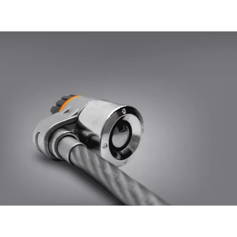Kensington MicroSaver® Keyed Twin Laptop Lock, 2,2 m, apaļā atslēga, tērauds