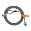 Kensington MicroSaver® Keyed Twin Laptop Lock, 2,2 m, apaļā atslēga, tērauds