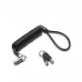 Kensington NANO PORTABLE KEYED LOCK KD, 2,3 m, Atslēga, Melns