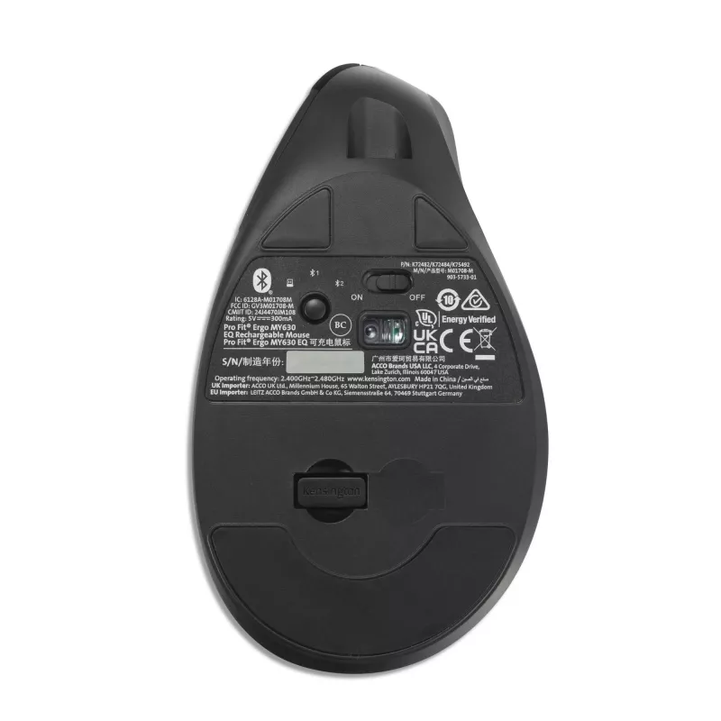 Pele Kensington Pro Fit Ergo MY630 EQ RF Wireless Bluetooth USB Type-A
