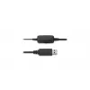 Kensington USB Mono austiņas ar vadu vadības ierīcēm, vadu, biroja/zvanu centram, austiņas, melnas