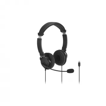 Kensington Classic EQ USB-C austiņas ar mikrofonu un skaļuma regulēšanu