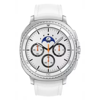 Samsung Galaxy Watch 8 Classic 3,3 cm (1,3 collas) AMOLED 46 mm Digitāls 438 x 438 pikseļi Skārienjutīgs ekrāns Sudraba krāsas Wi-Fi GPS (satelītu)